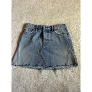 GRLFRND Denim Blue Skirt Size 26